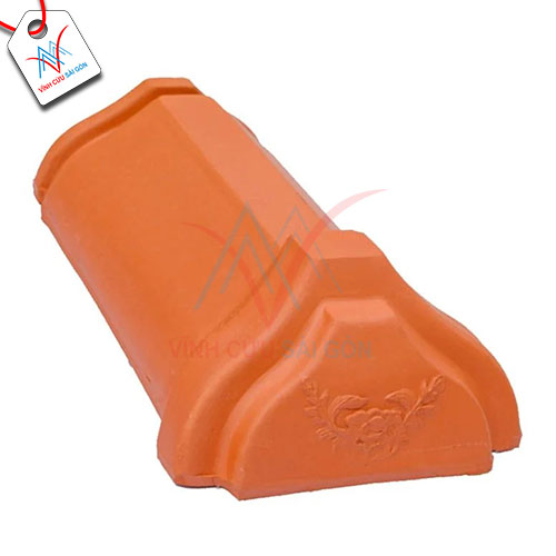 Ngói nóc 360 bịt đầu hoa văn Đất Việt