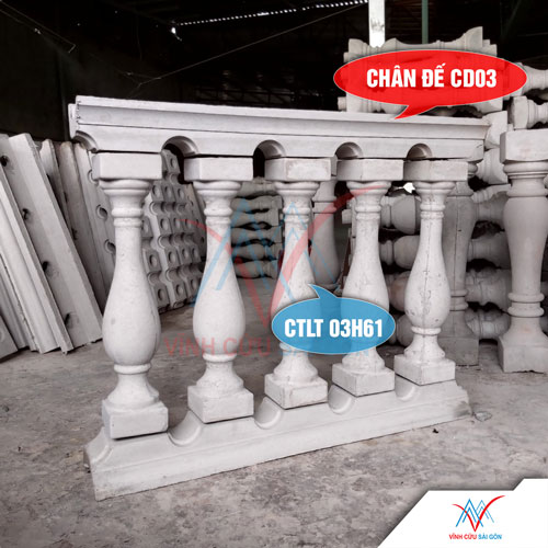 Lục bình CTLT 03H61 kết hợp với chân đế CD03