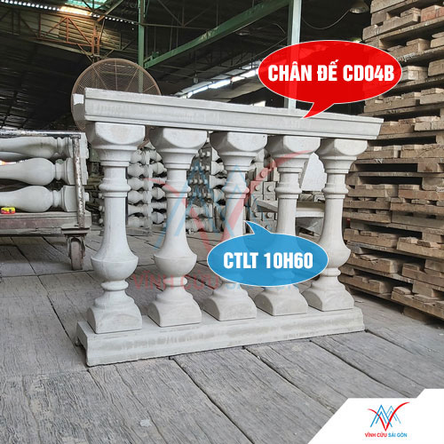 Lục bình CTLT 10H60 kết hợp với chân đế CD04B