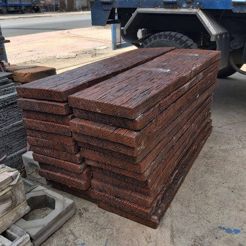 Bê tông giả gỗ B13 Đen nâu