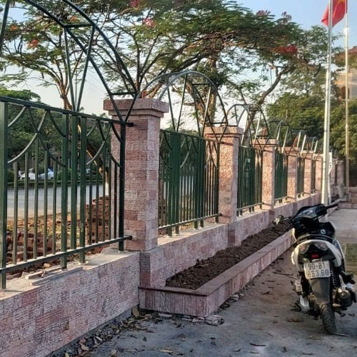Công trình thực tế sử dụng Đá chẻ đỏ.