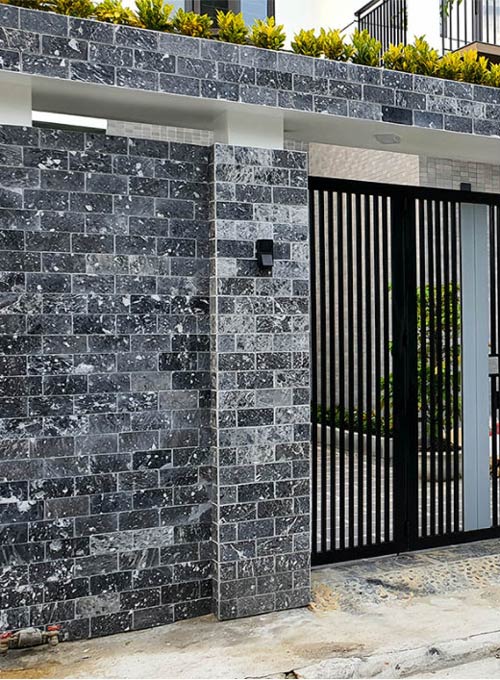 Công trình sử dụng đá mài bóng da báo