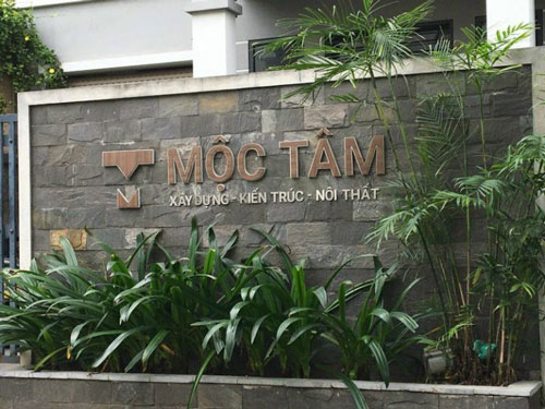 Công trình thực tế ốp Đá tẩy xanh.