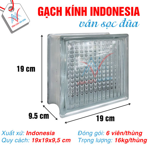 Gạch kính thủy tinh vân sọc đũa 