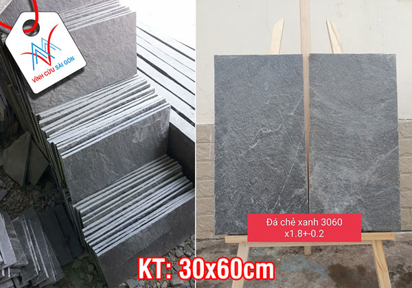 Đá tẩy xanh đen 30x60 cm