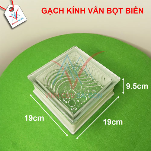 Gạch kính thủy tinh vân bọt biển.