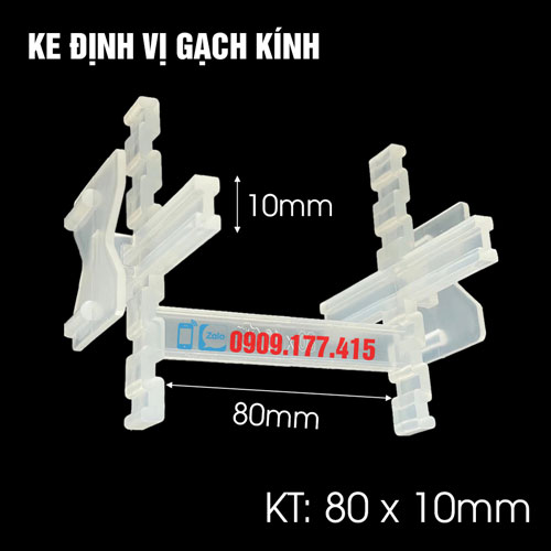 Ke định vị gạch kính 80x10mm